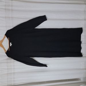 Treasure & Bond Womens Cotton Rib Knit Black Dress Size XL